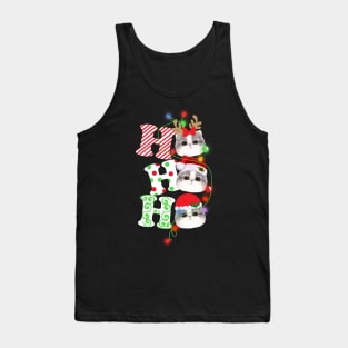 Ho Ho Ho Funny Christmas For Cat Lovers Tank Top